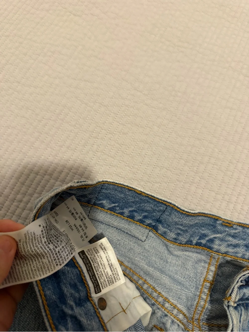 Light Blue Distressed Men’s Jeans